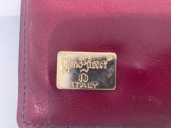 Vintage Leather Stitched Padfolio Bond Street Italy