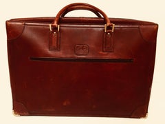 Maleta vintage de cuero "La Bagagerie Paris" Burdeos Burdeos Maletas