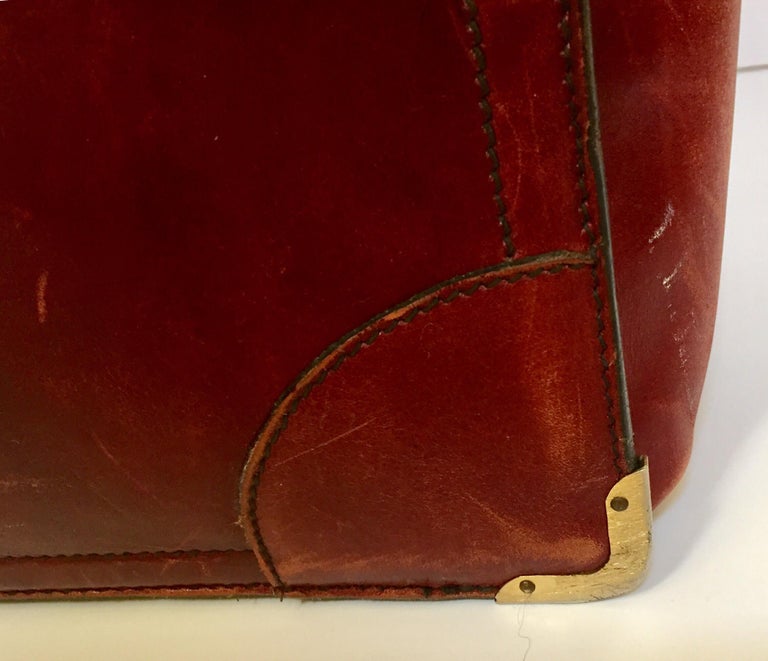Vintage Leather Suitcase 