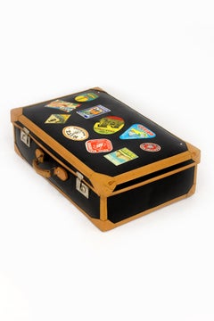 Vintage-Lederanzug aus Leder mit Original-Ständern, 1950er Jahre