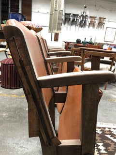 Vintage Leather Theater Seats