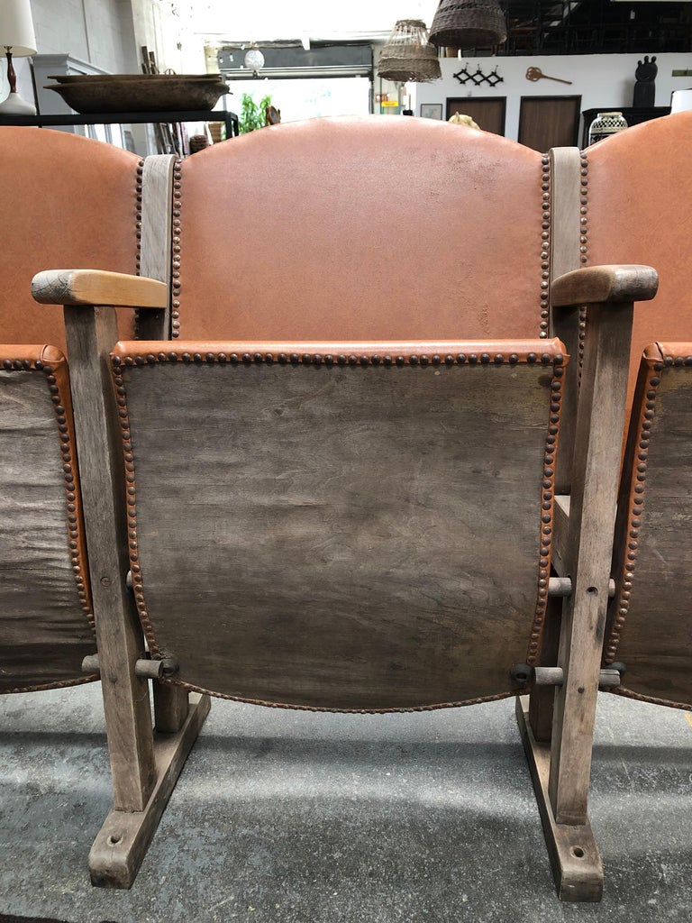 Vintage Leather Theater Seats at 1stDibs leather theater seating