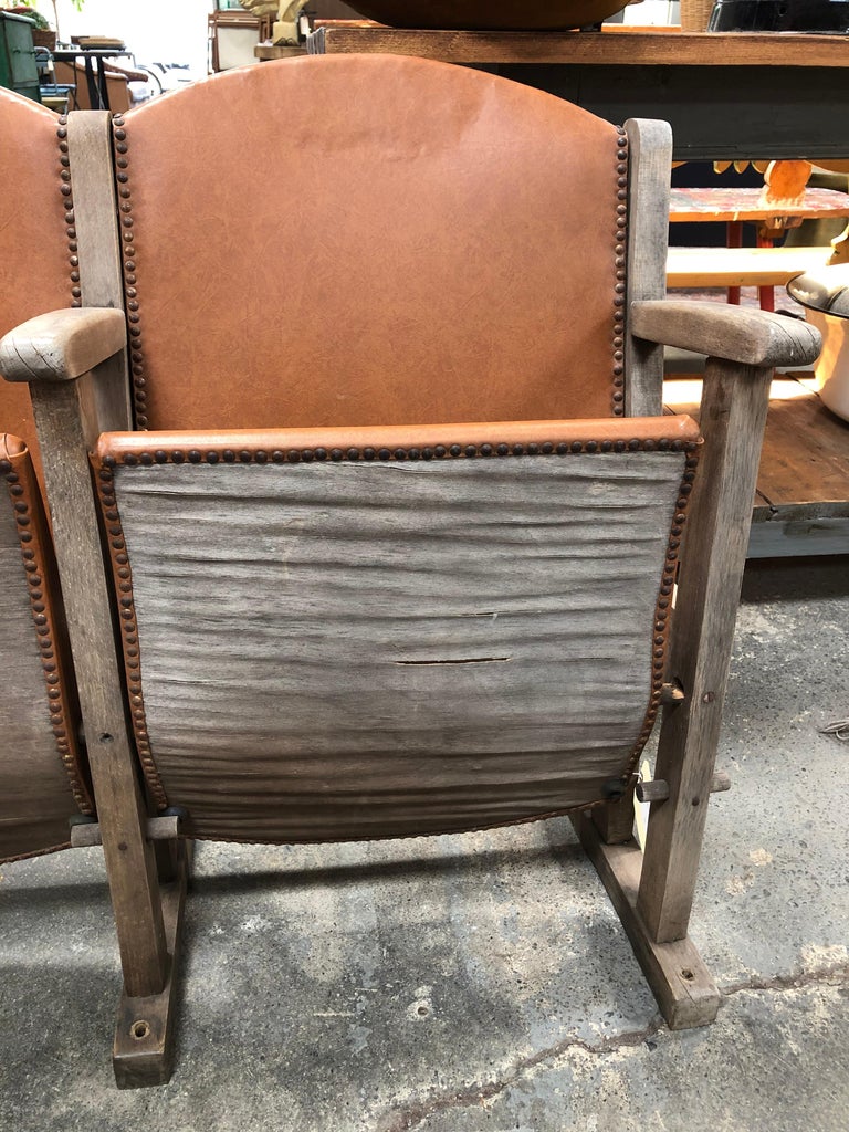 Vintage Leather Theater Seats at 1stDibs leather theater seating