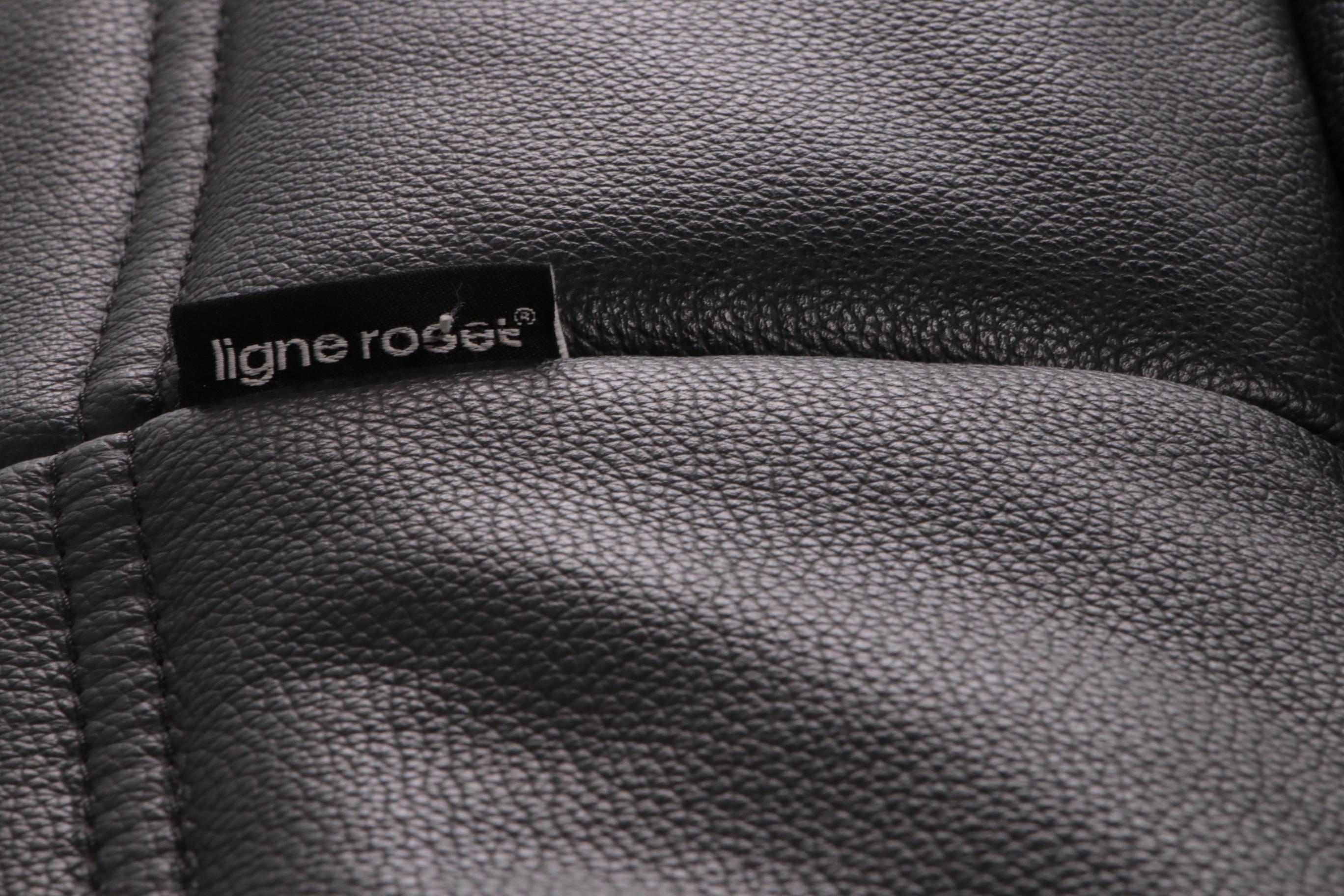 Vintage Leather Togo Sofa Ligne Roset, 3 Piece Set 1970s 9