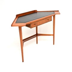 Vintage Leather Top Corner Desk