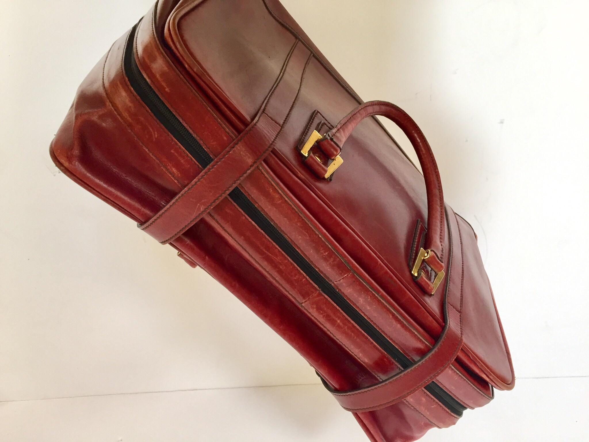 Vintage Leather Travel Bag 