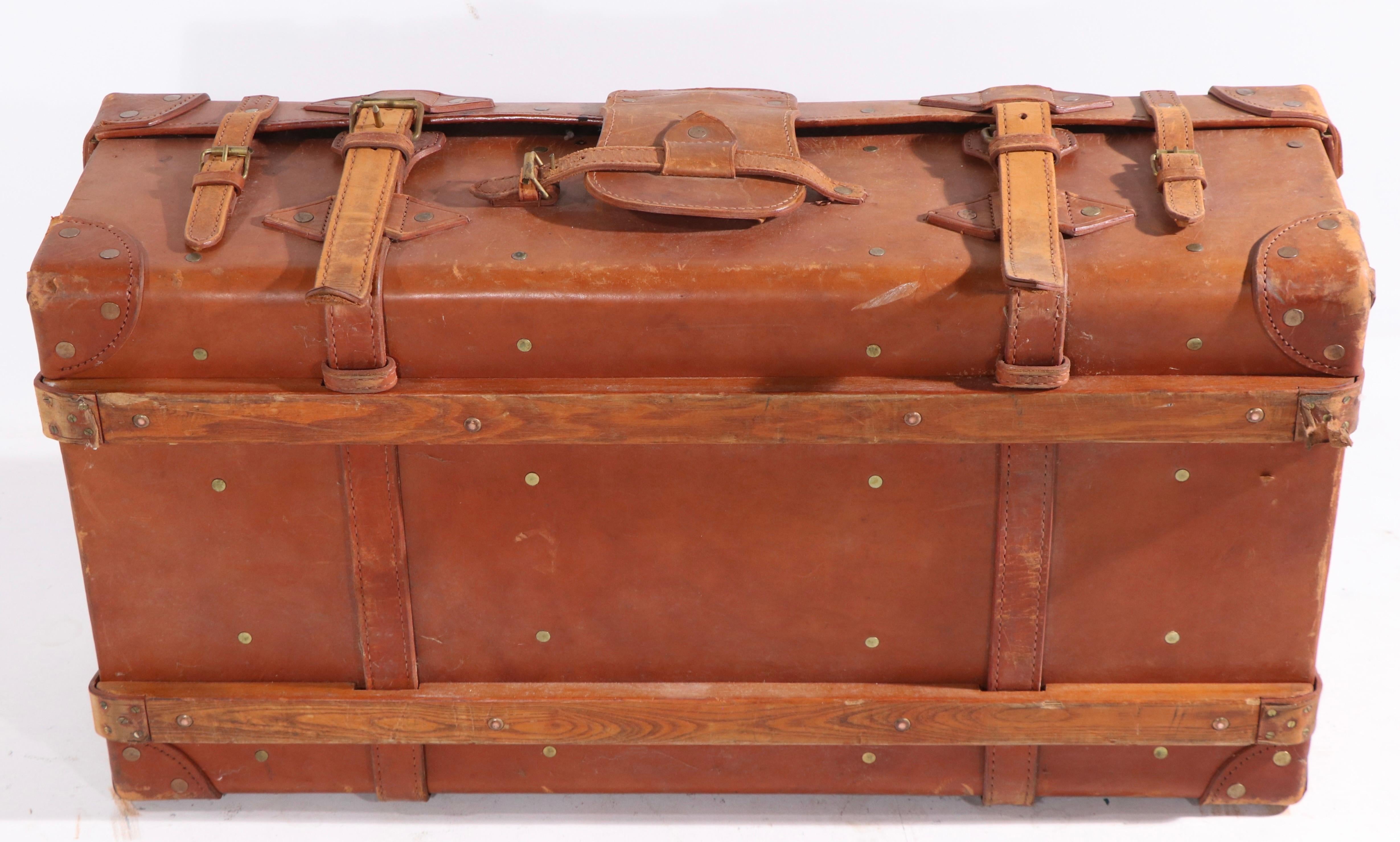 American Vintage Leather Trunk