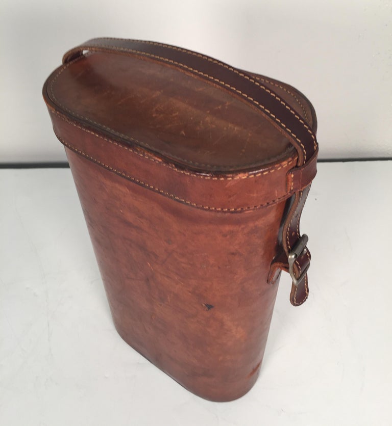 Vintage Leather Two Bottle Wine Carrier, circa 1940s1950s For Sale at 1stDibs vintage wine
