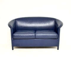 Vintage Leather Two Seat Sofa by Wittmann