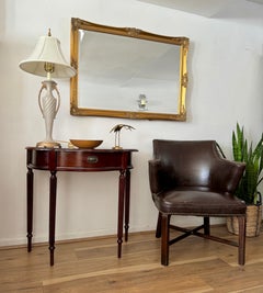 Vintage Leather Upholstered Tub Club Chair