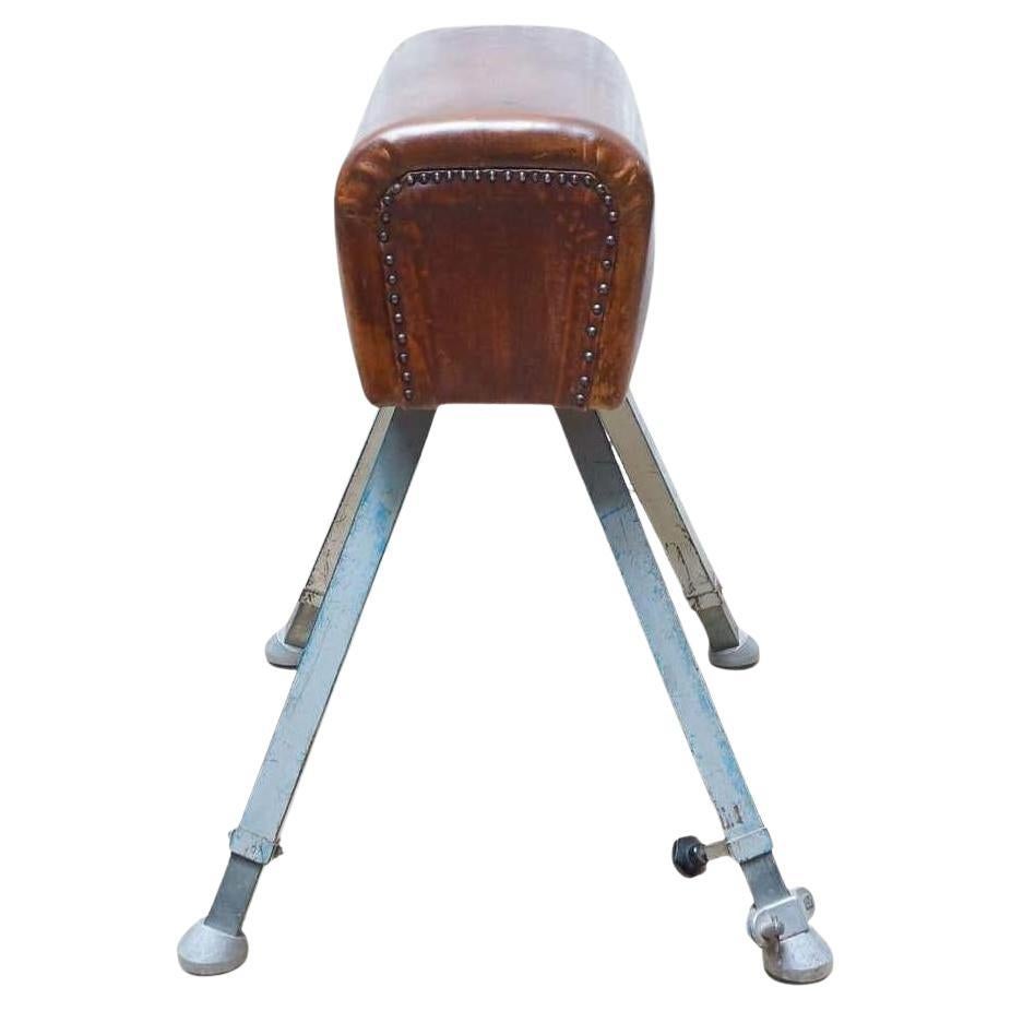 Vintage Leather Vaulting Horse, circa 1950