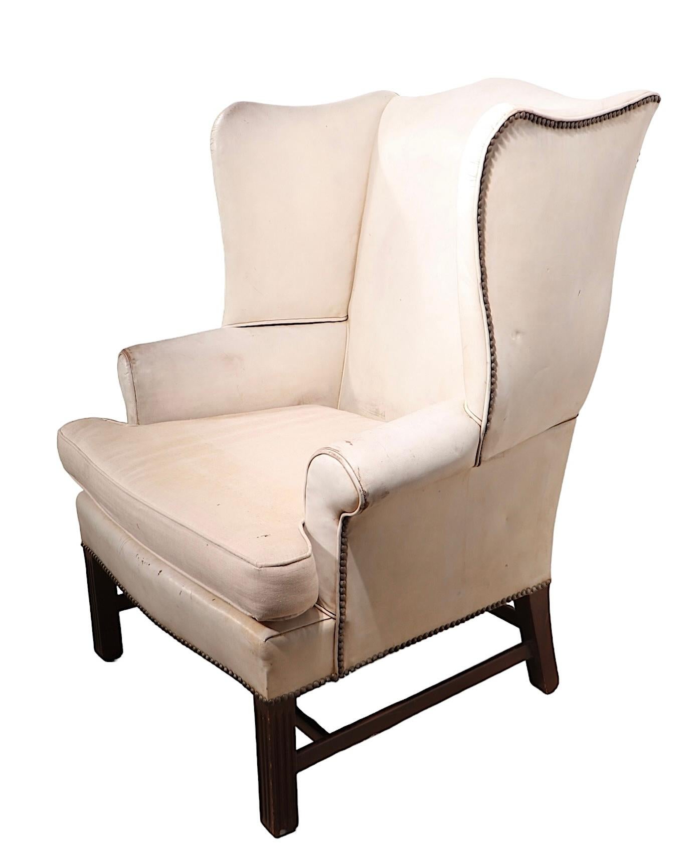 Silla de cuero vintage en venta 6
