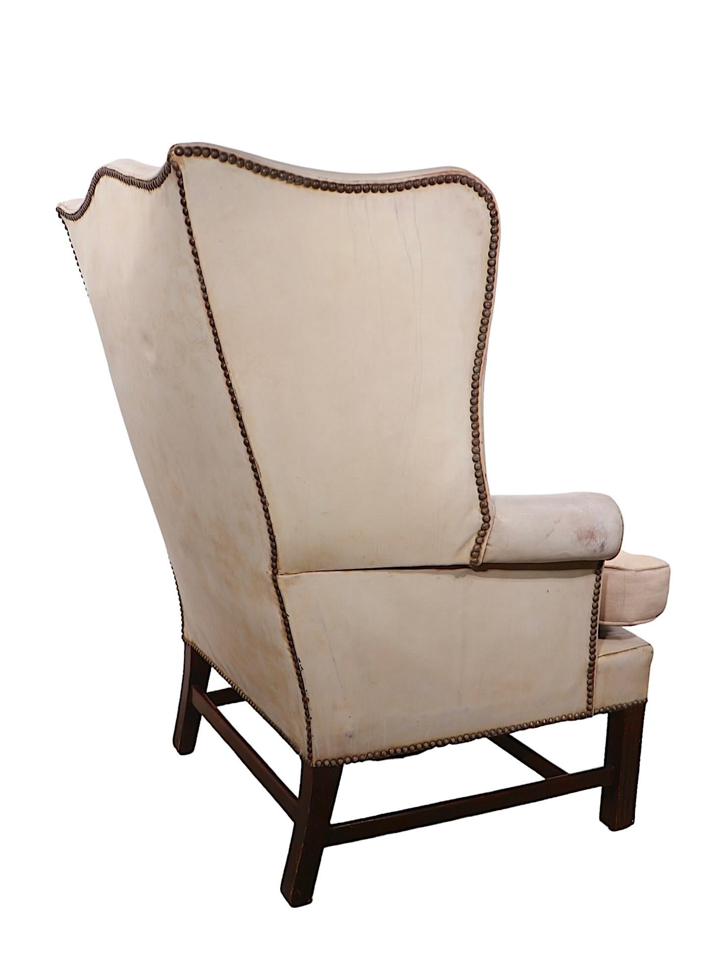 Silla de cuero vintage en venta 7