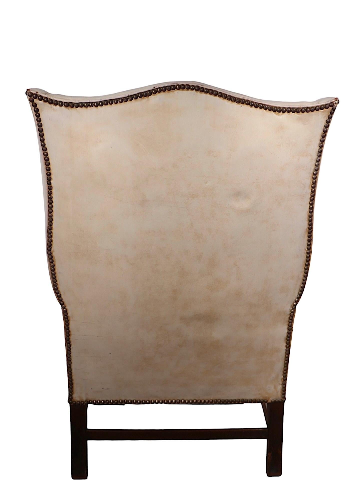 Silla de cuero vintage en venta 9