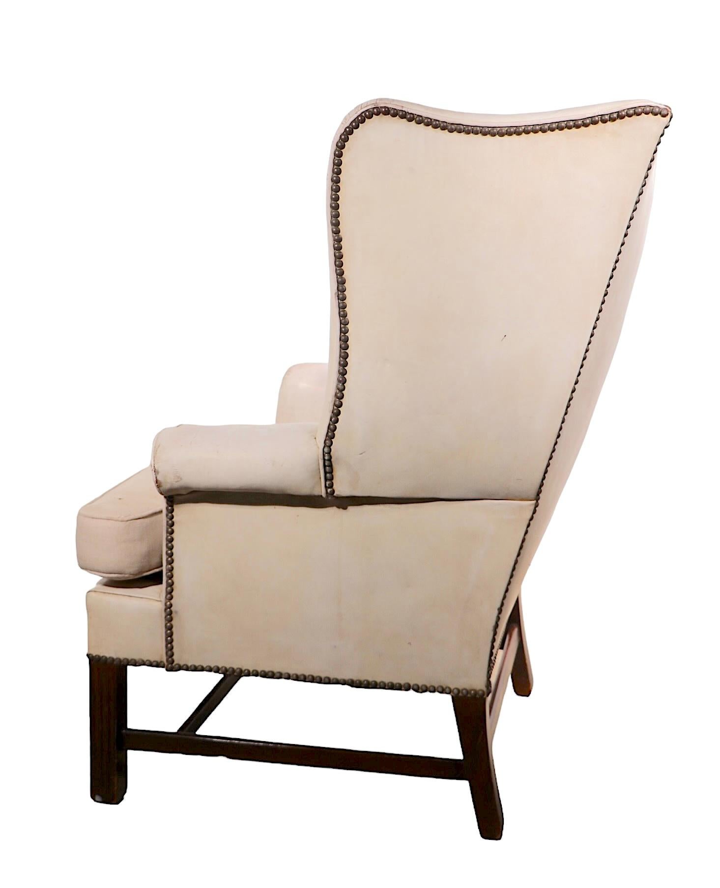Silla de cuero vintage en venta 10