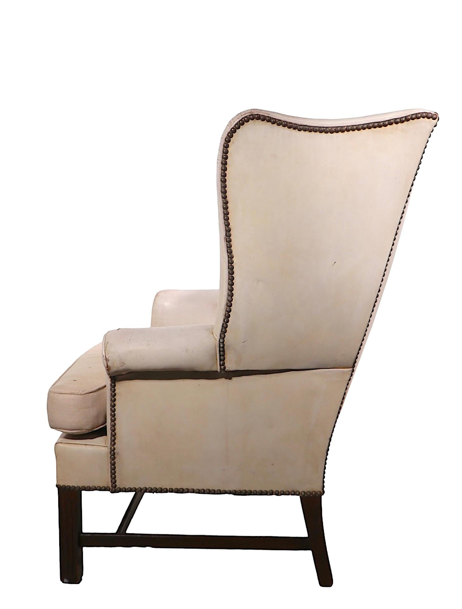 Silla de cuero vintage en venta 11