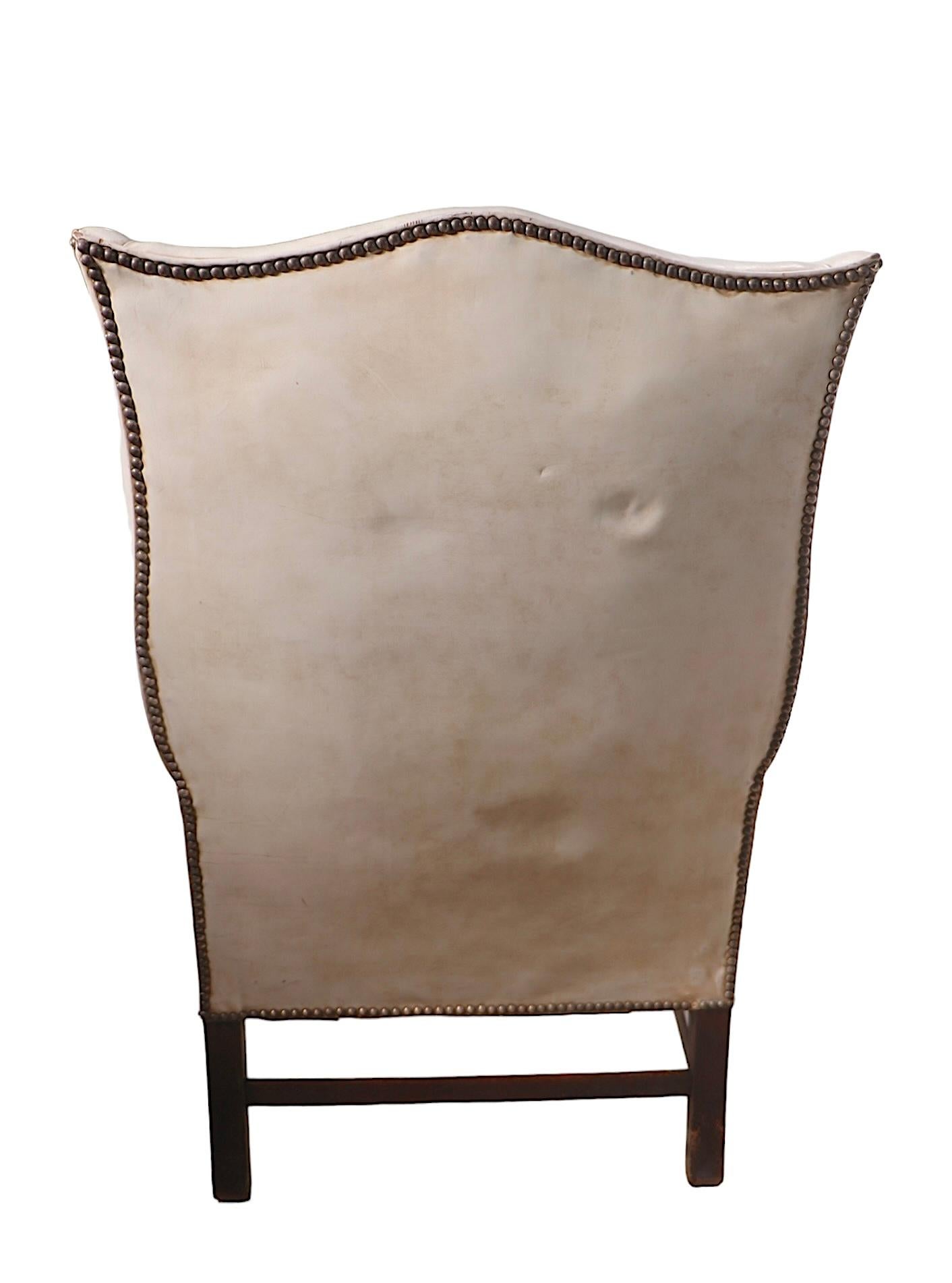 Silla de cuero vintage en venta 13