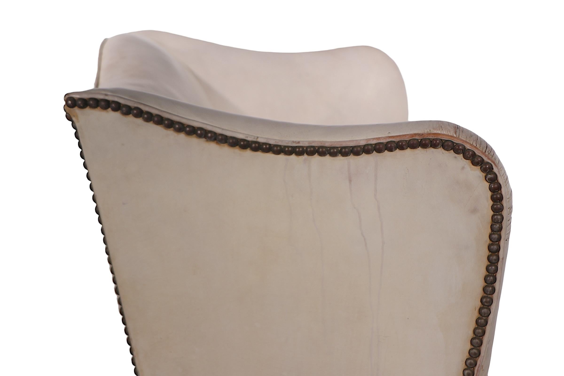 Silla de cuero vintage Cuero en venta