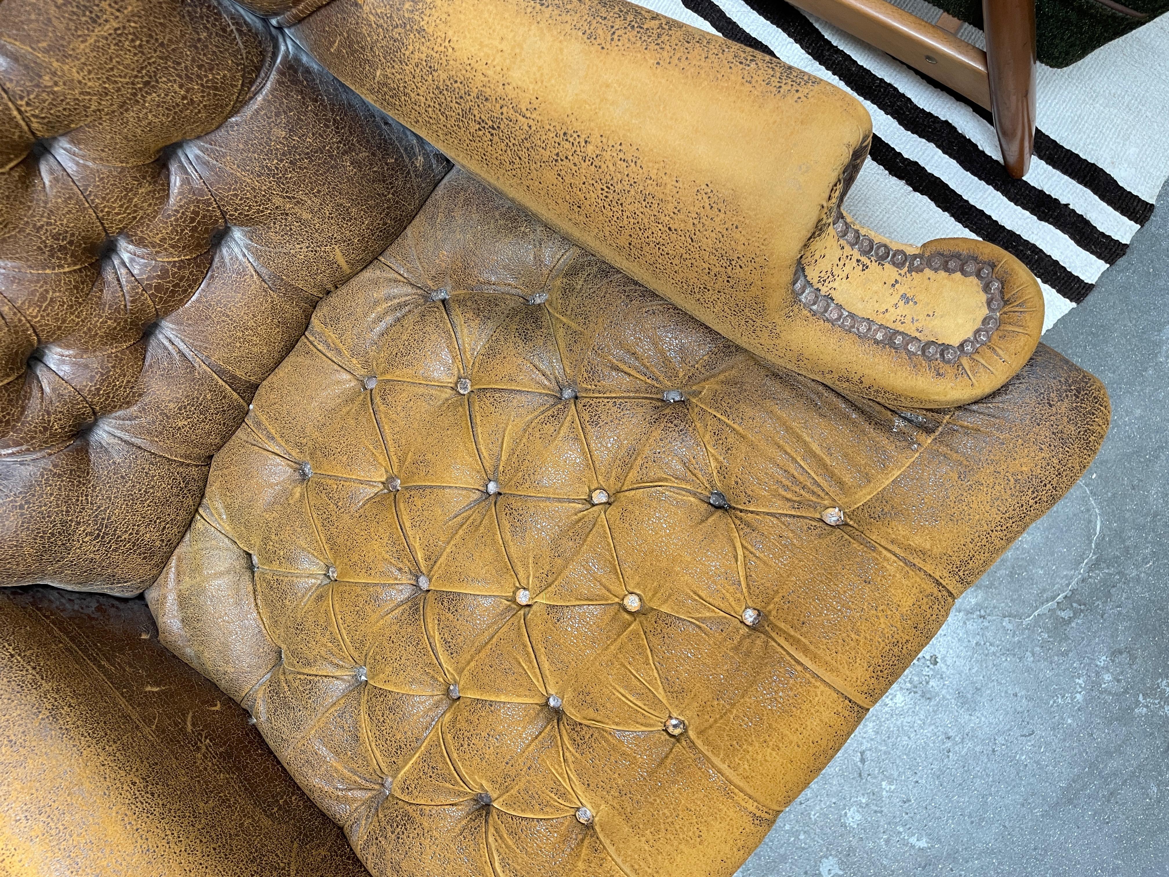 leather wingback chair for sale