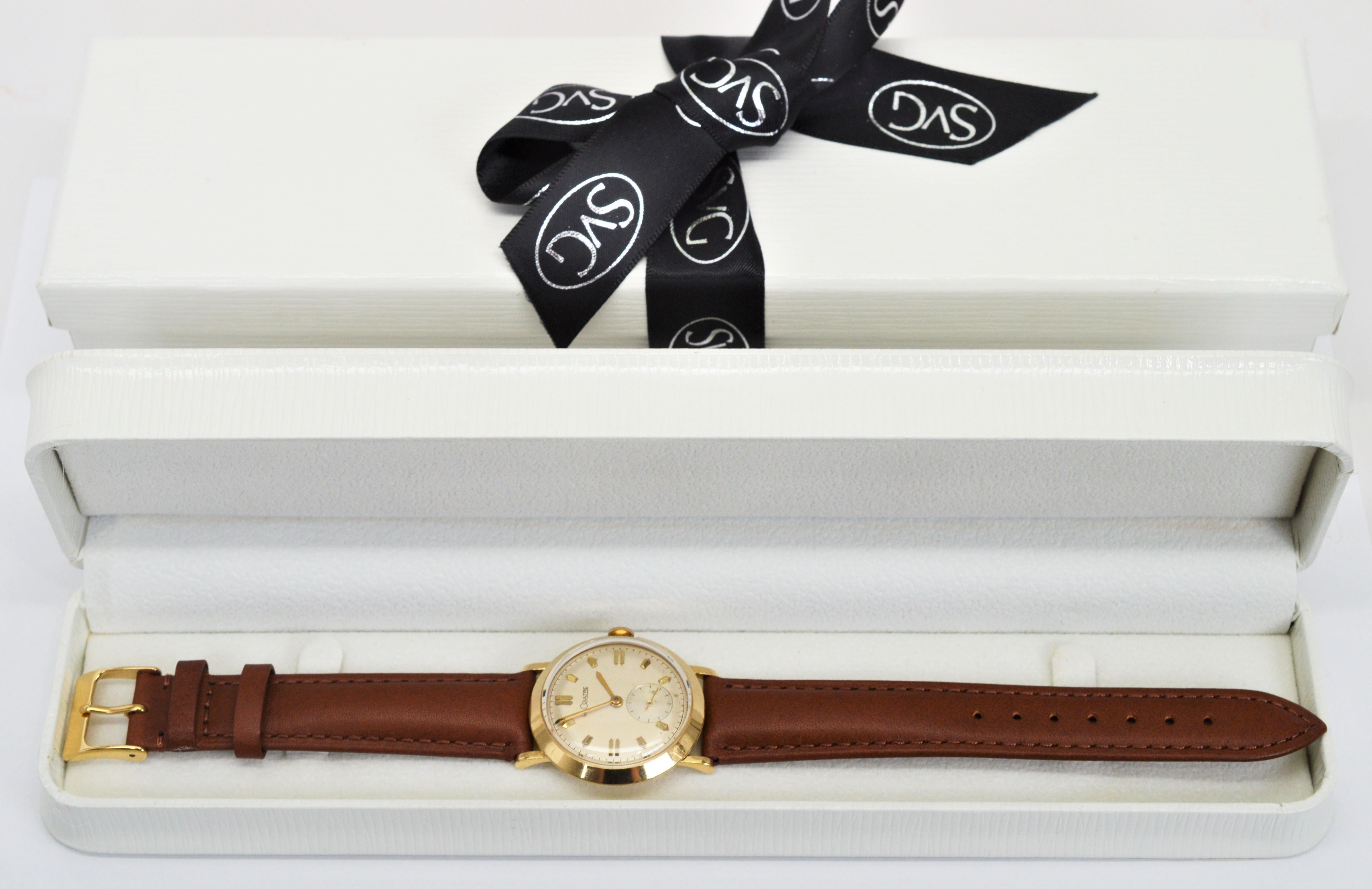 Vintage LeCoultre 14 Karat Gold Men's Wrist Watch 6