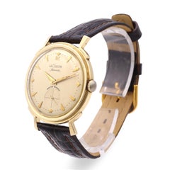 Montre vintage pour homme LeCoultre Master Mariner en or jaune 14 carats à remontage automatique