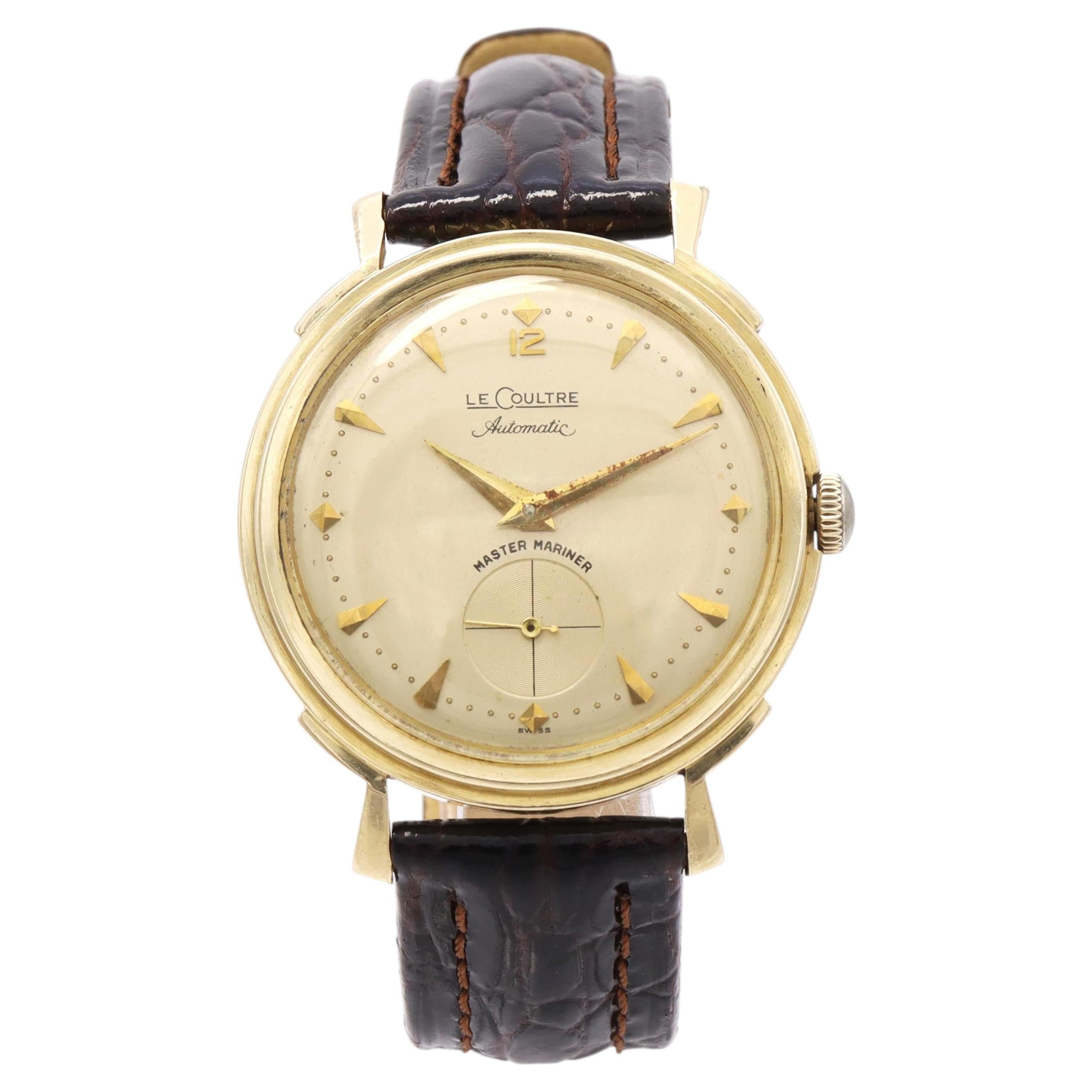 Vintage LeCoultre Master Mariner 14K Yellow Gold Automatic Men's Watch