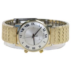 Vintage LeCoultre Memovox 10k Yellow Gold Shell 34mm Roman Dial Automatic Watch