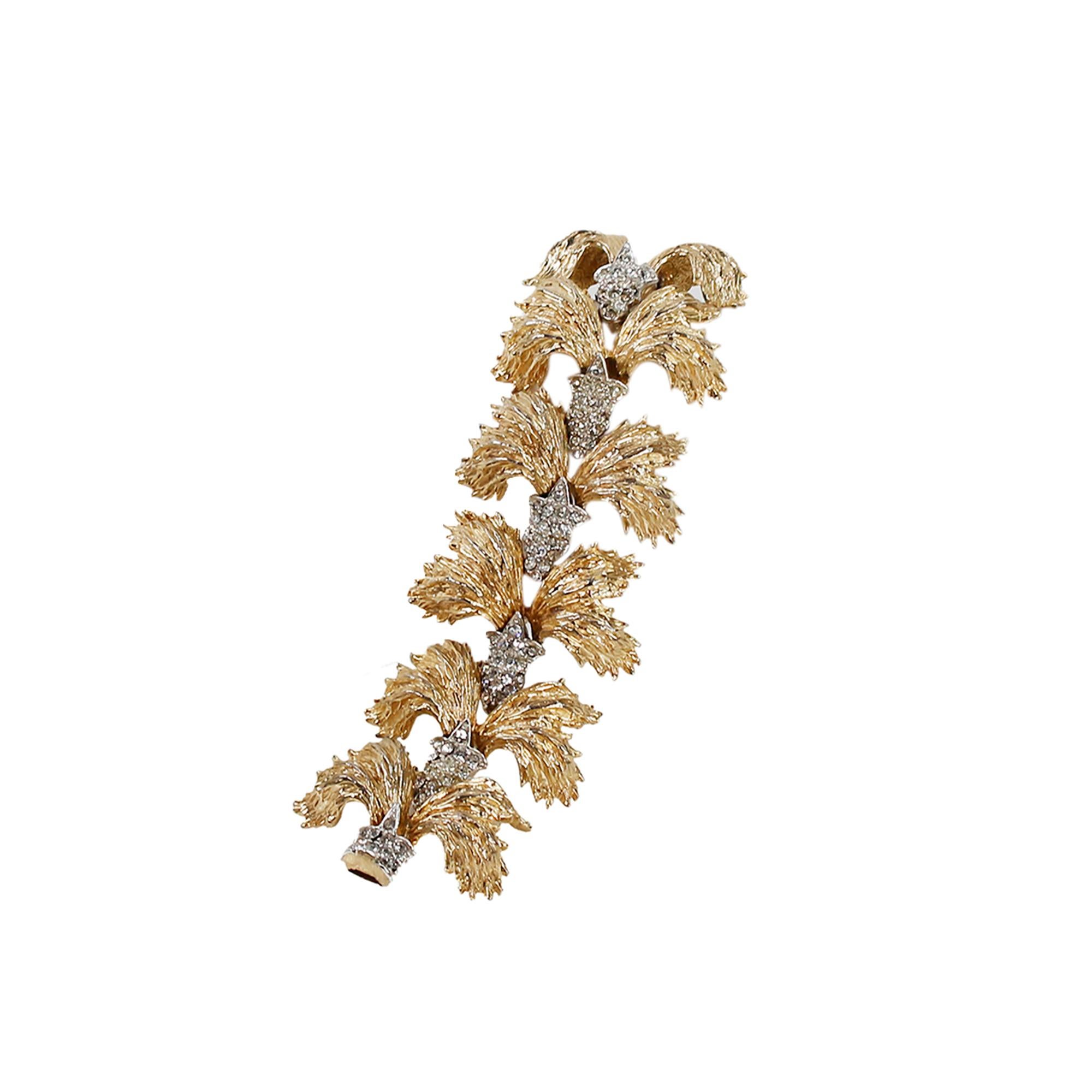 Pulsera Vintage Ledo Diamante y Oro Circa Años 60 en venta 3