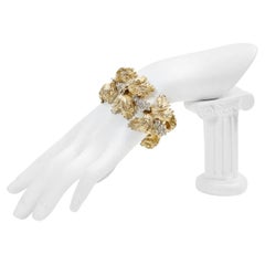 Pulsera Vintage Ledo Diamante y Oro Circa Años 60
