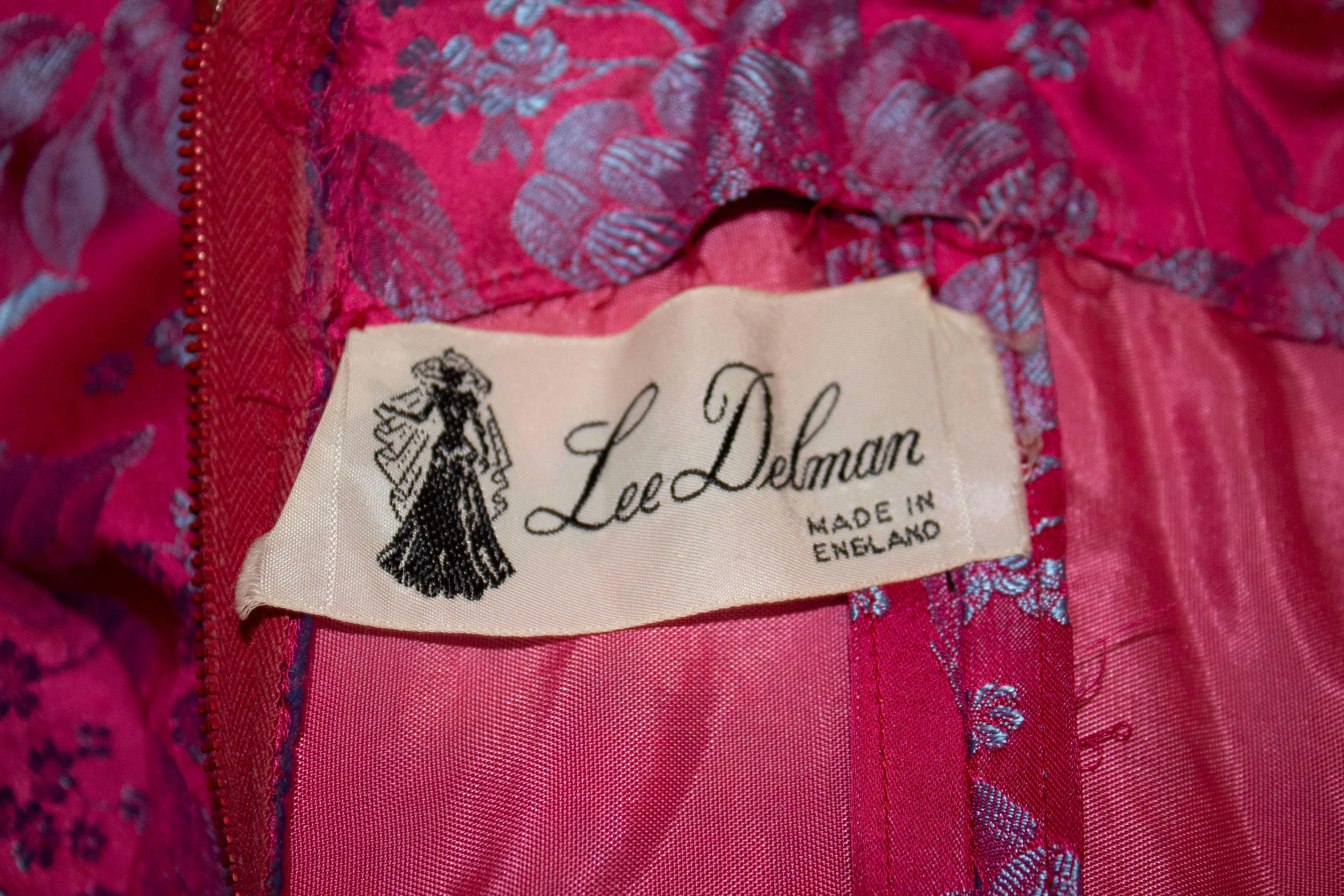 Vintage Lee Delman Evening Dress In Good Condition For Sale In London, GB