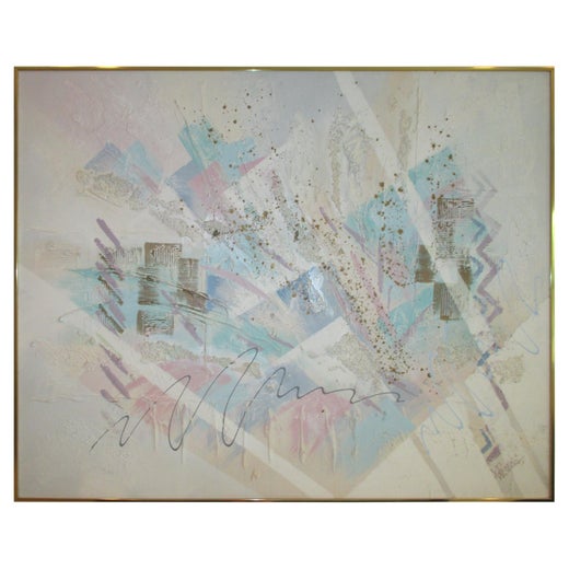Lee Reynolds Large Abstract Painting Vanguard Studio For Sale at