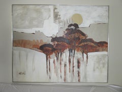 Vintage Lee Reynolds Pintura del amanecer