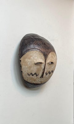 Vintage Lega - Kwele Mask from Congo Africa, 1970s
