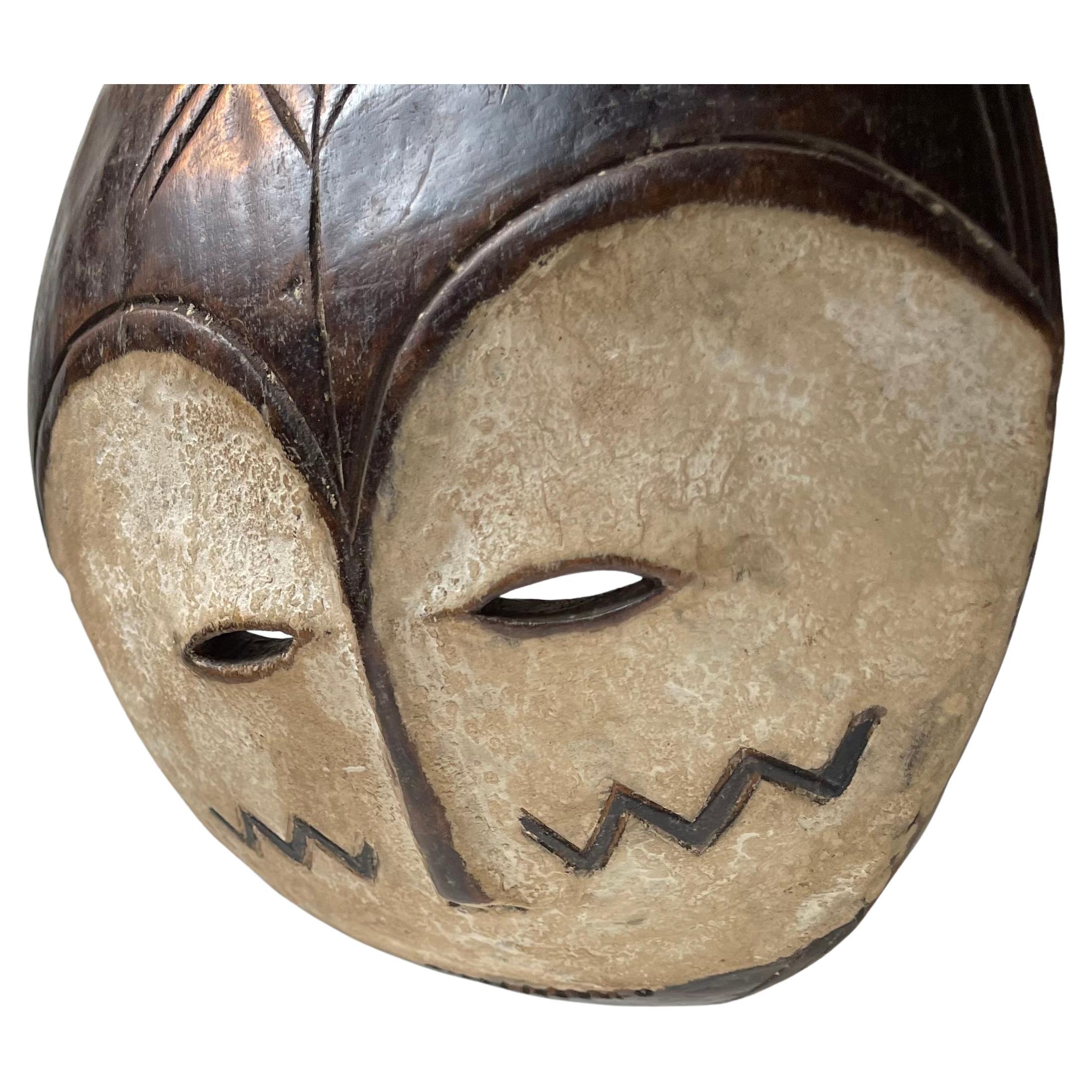 Máscara vintage Lega - Kwele del Congo África, años 70