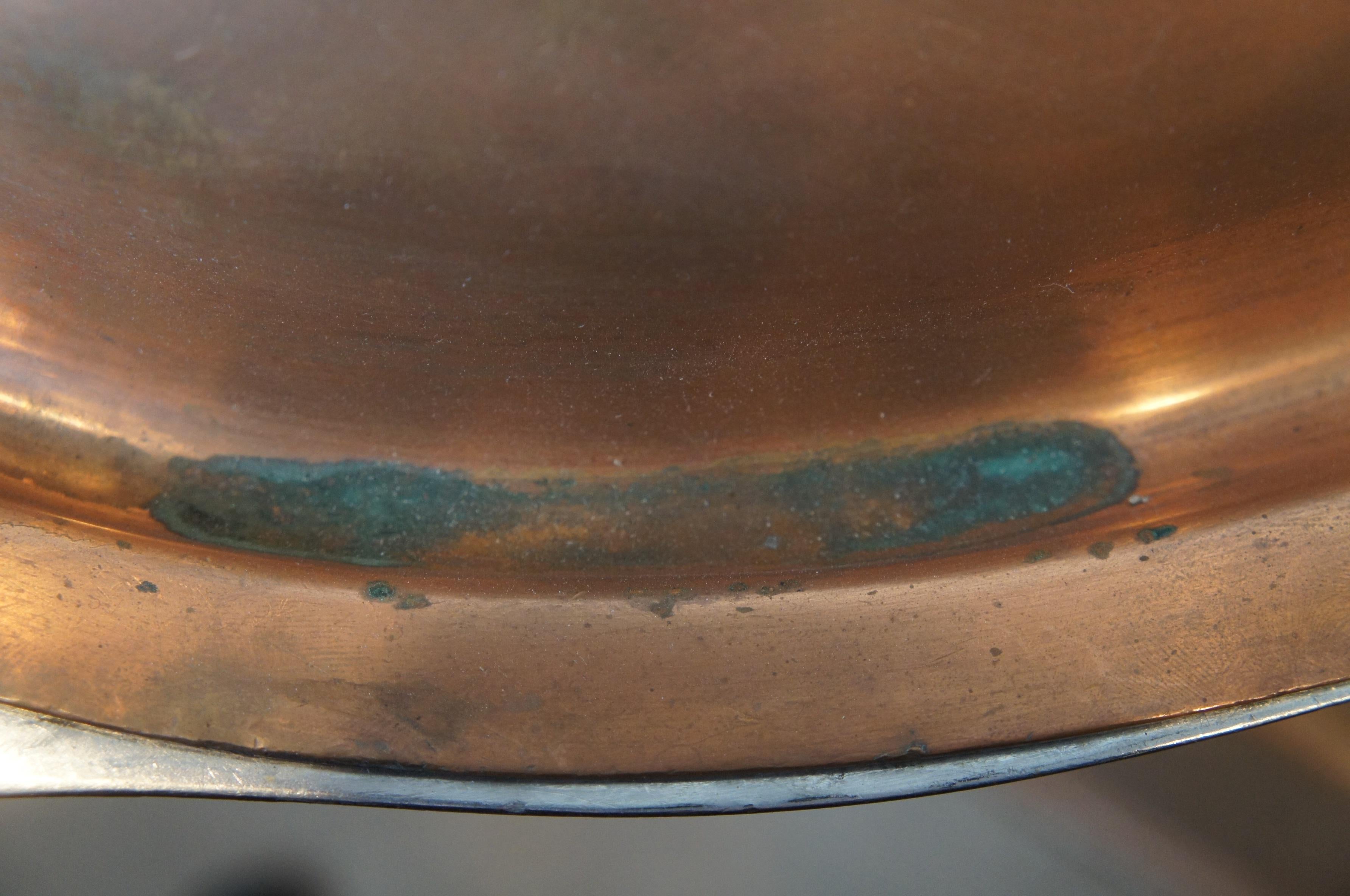 Vintage Legion Utensils Scavullo Copper Oval Chafing Casserole Serving Dish 2