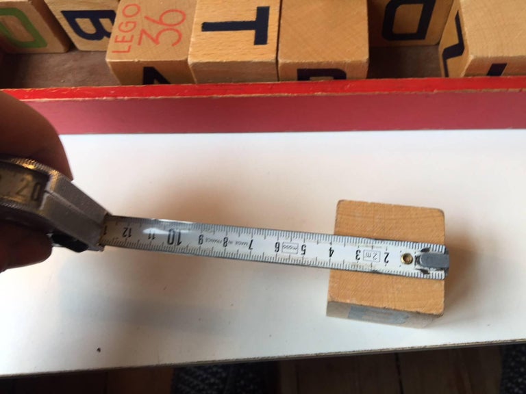 Vintage Lego Building Blocks in Wood, Complete Set, Denmark 1940s For