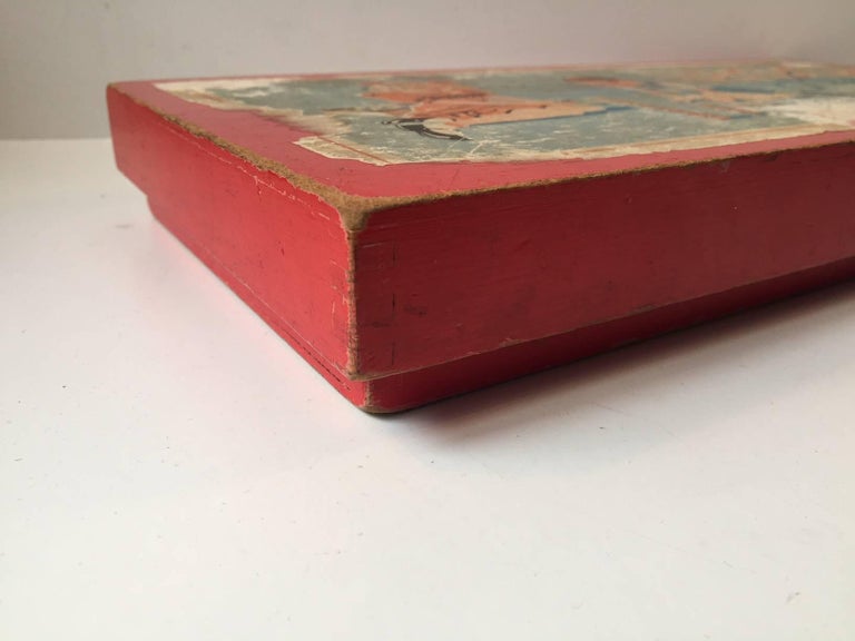 Vintage Lego Building Blocks in Wood, Complete Set, Denmark, 1940s For