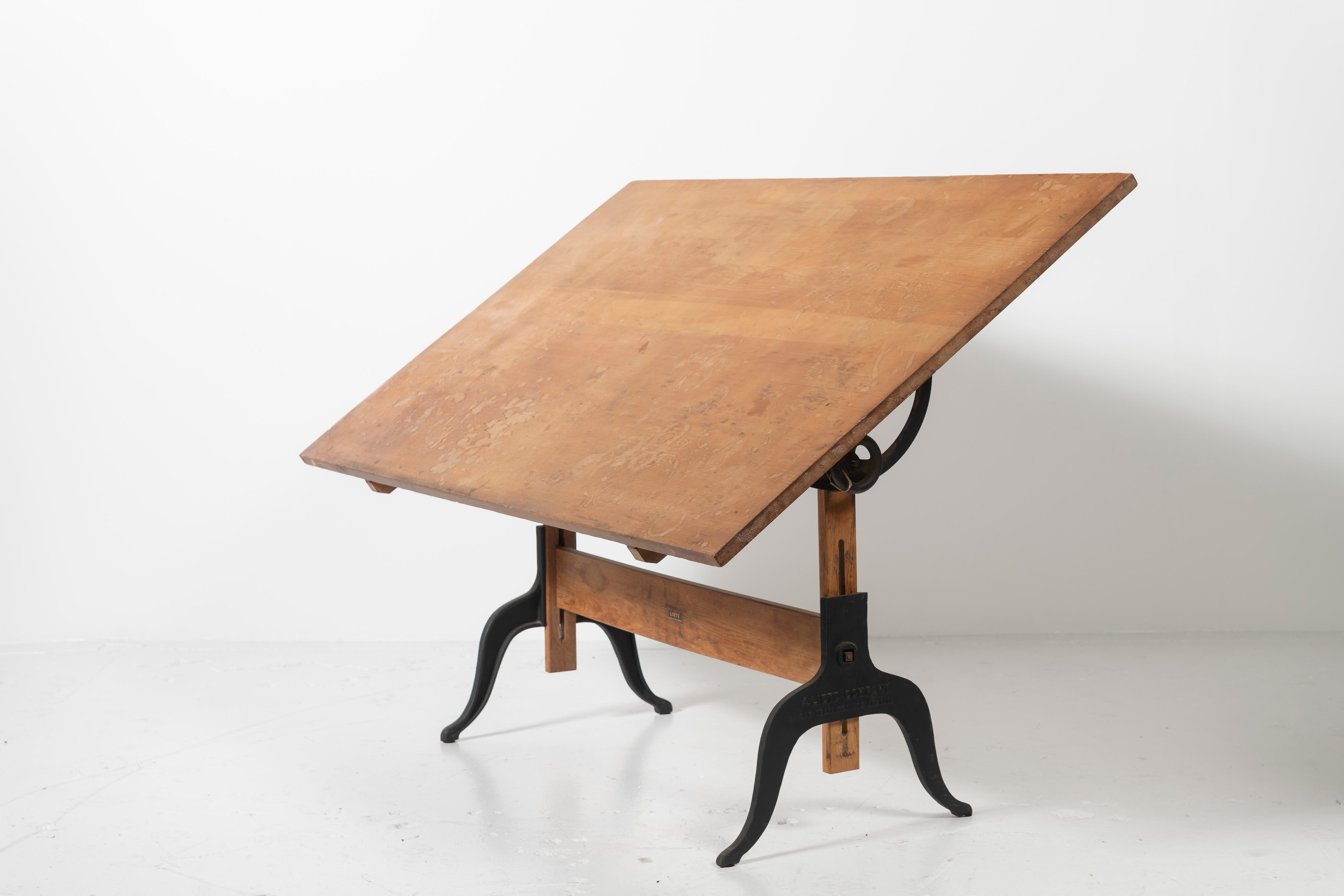 Vintage Leitz Drafting Table at 1stDibs antique drafting table hardware, cast iron drafting