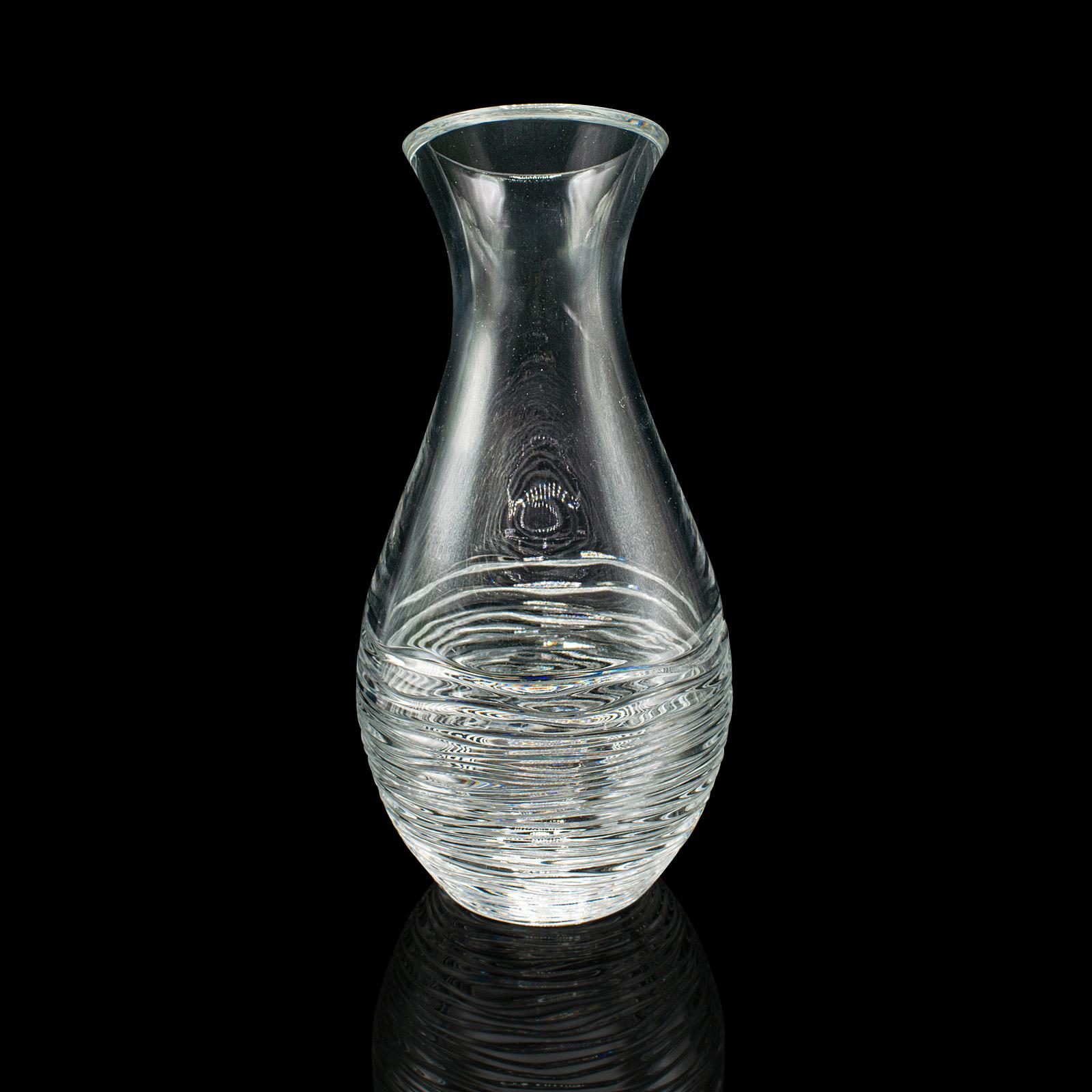 
This is a vintage lemonade refresher. An Italian, glass serving ewer or decanter, dating to the late 20th century, circa 1970.

Striking decorative finish accentuates this substantial ewer
Displays a desirable aged patina and in good order
Quality