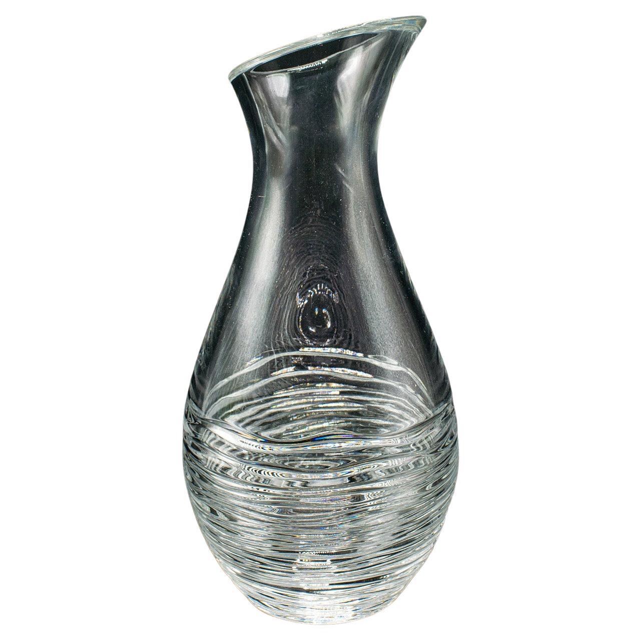 Vintage Lemonade Refresher, Italian, Glass, Serving Ewer, Decanter, Circa 1970