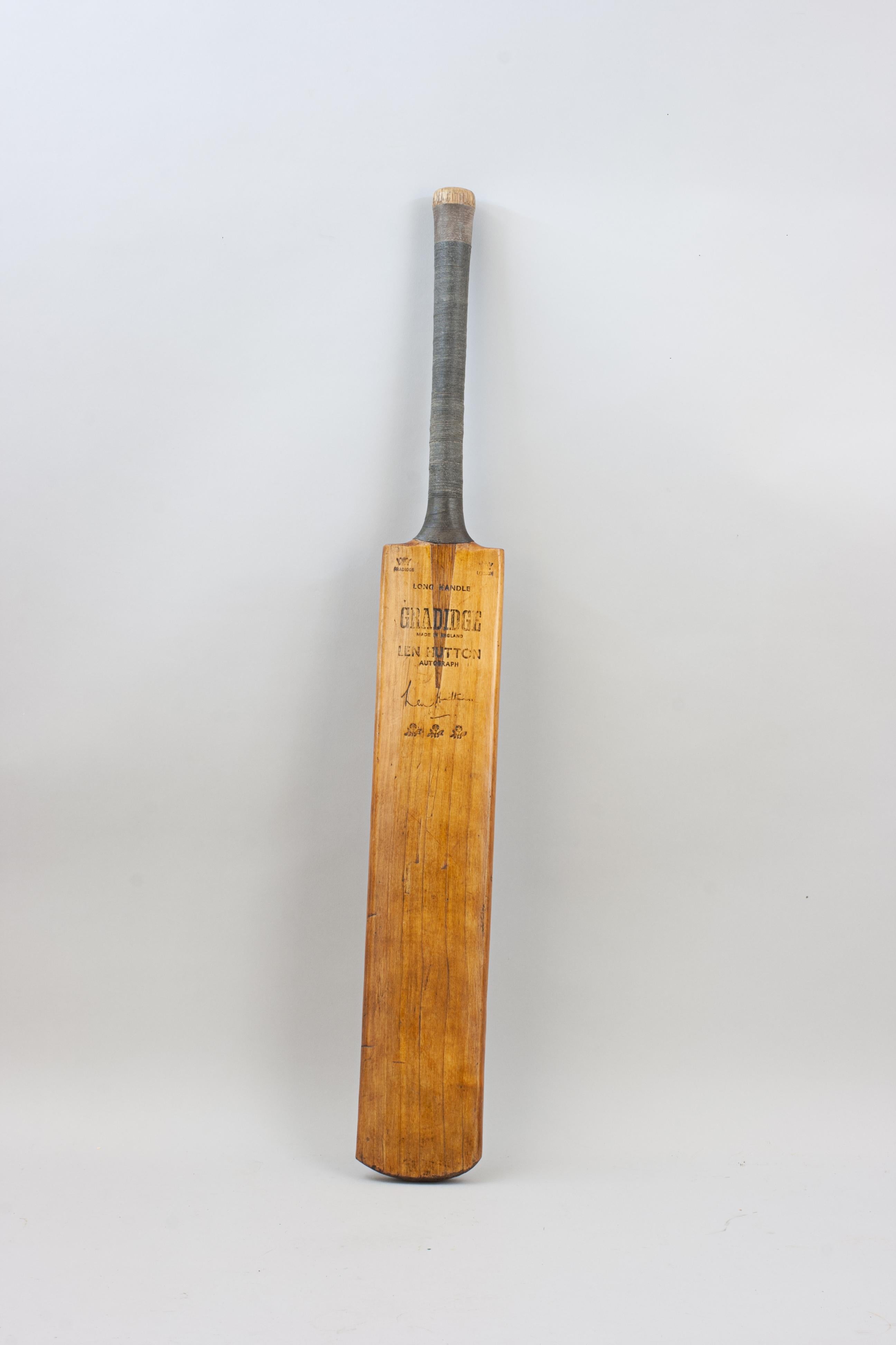 Vintage Len Hutton Bate de Cricket 2
