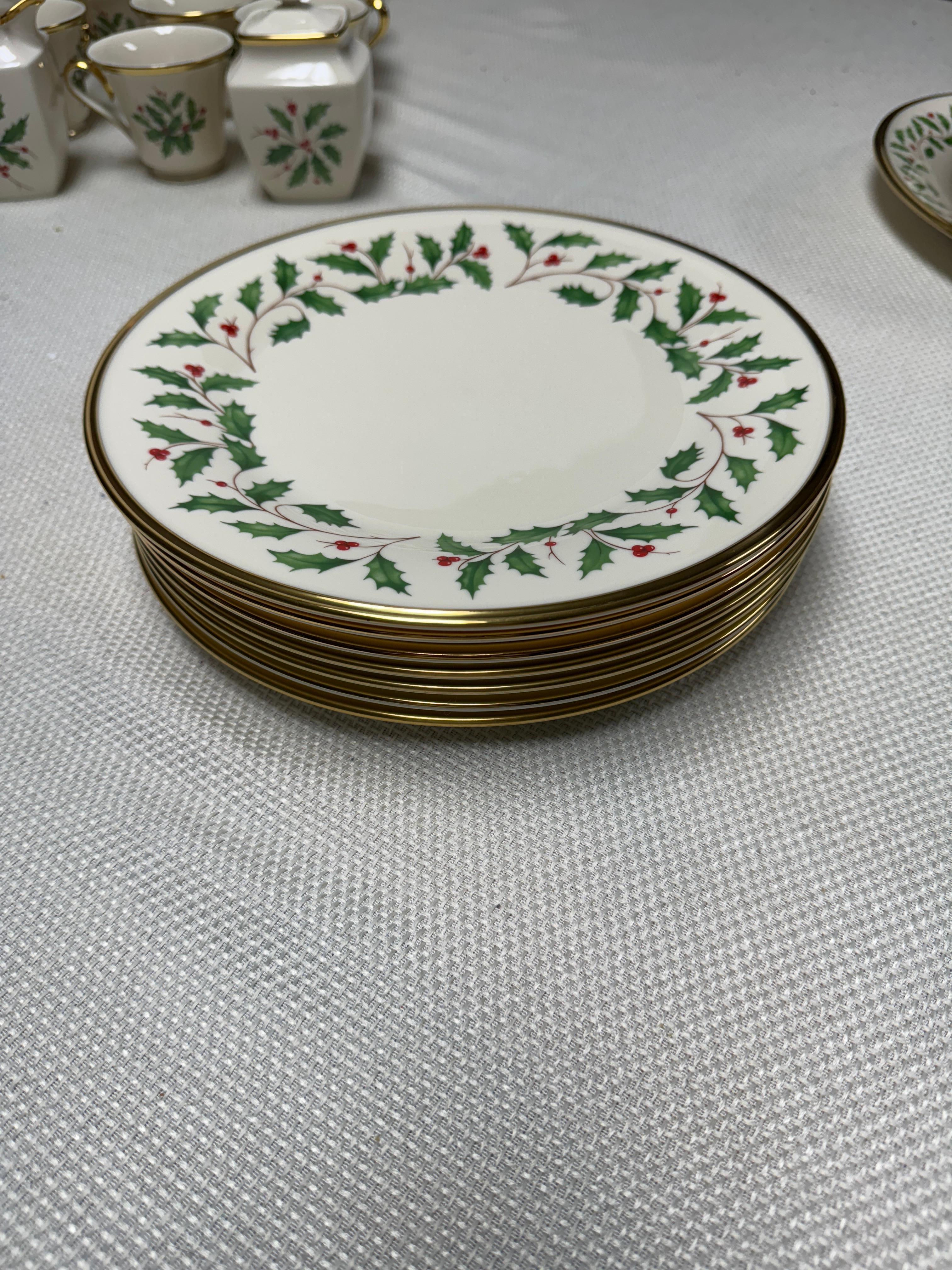 Vintage Lenox Urlaubs-Esszimmer-Set für 8 Personen, Mid-Century (amerikanisch) im Angebot