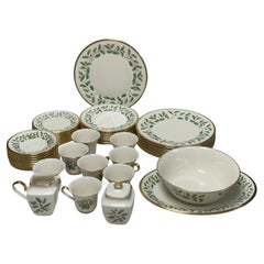 Mid century Antique Lenox holiday dinner set for 8