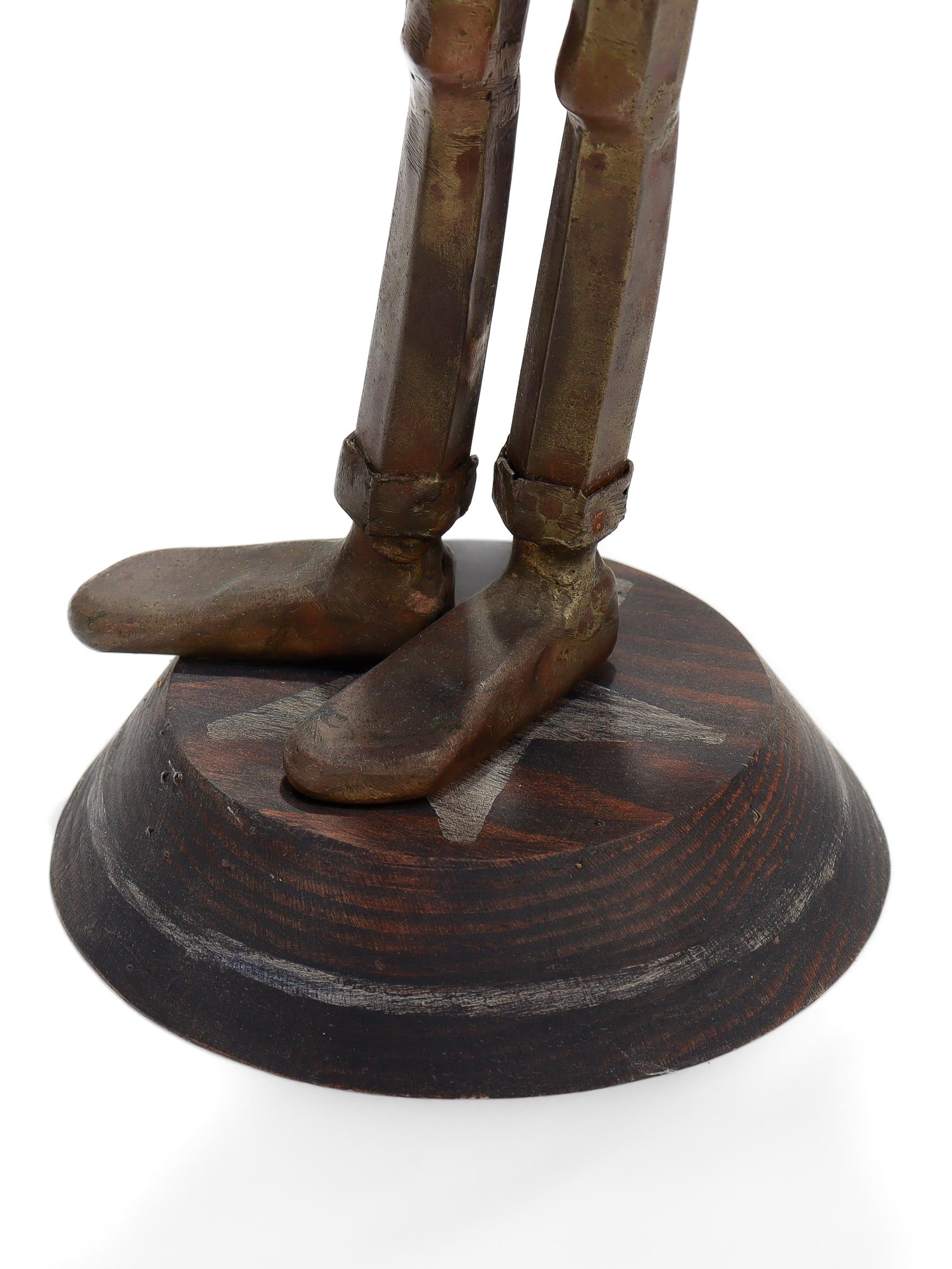 Vintage Jensen Bronze Guitar Player Figural Sculpture en vente 5