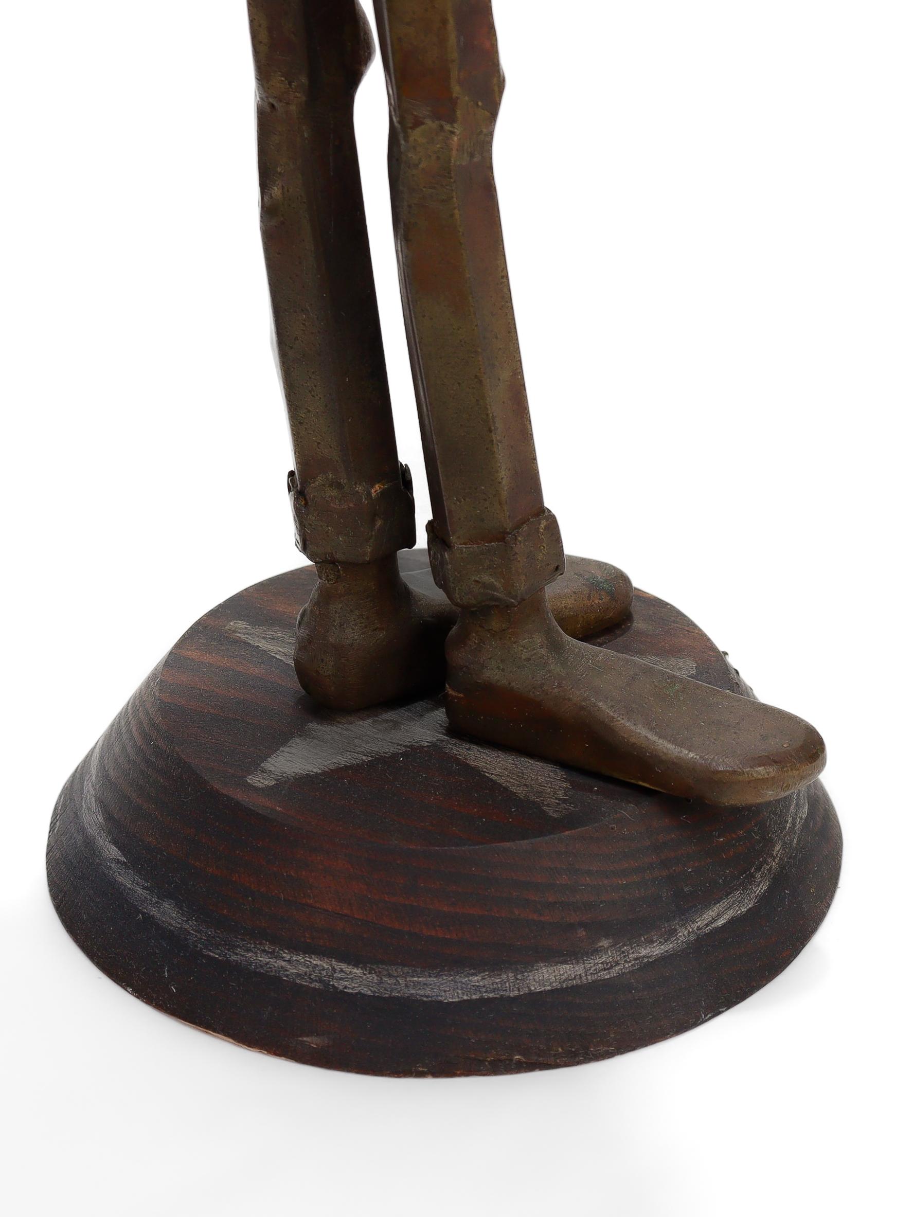 Vintage Jensen Bronze Guitar Player Figural Sculpture en vente 7