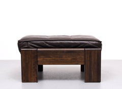 Vintage Leolux  Leather Ottoman 1970s