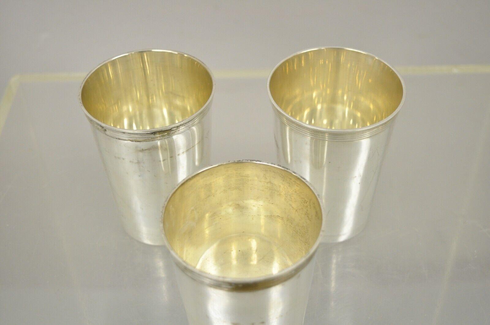 Vintage Leonard EPNS Silver Plate Mint Julep Cup 818 Modern, Set of 12 In Good Condition In Philadelphia, PA