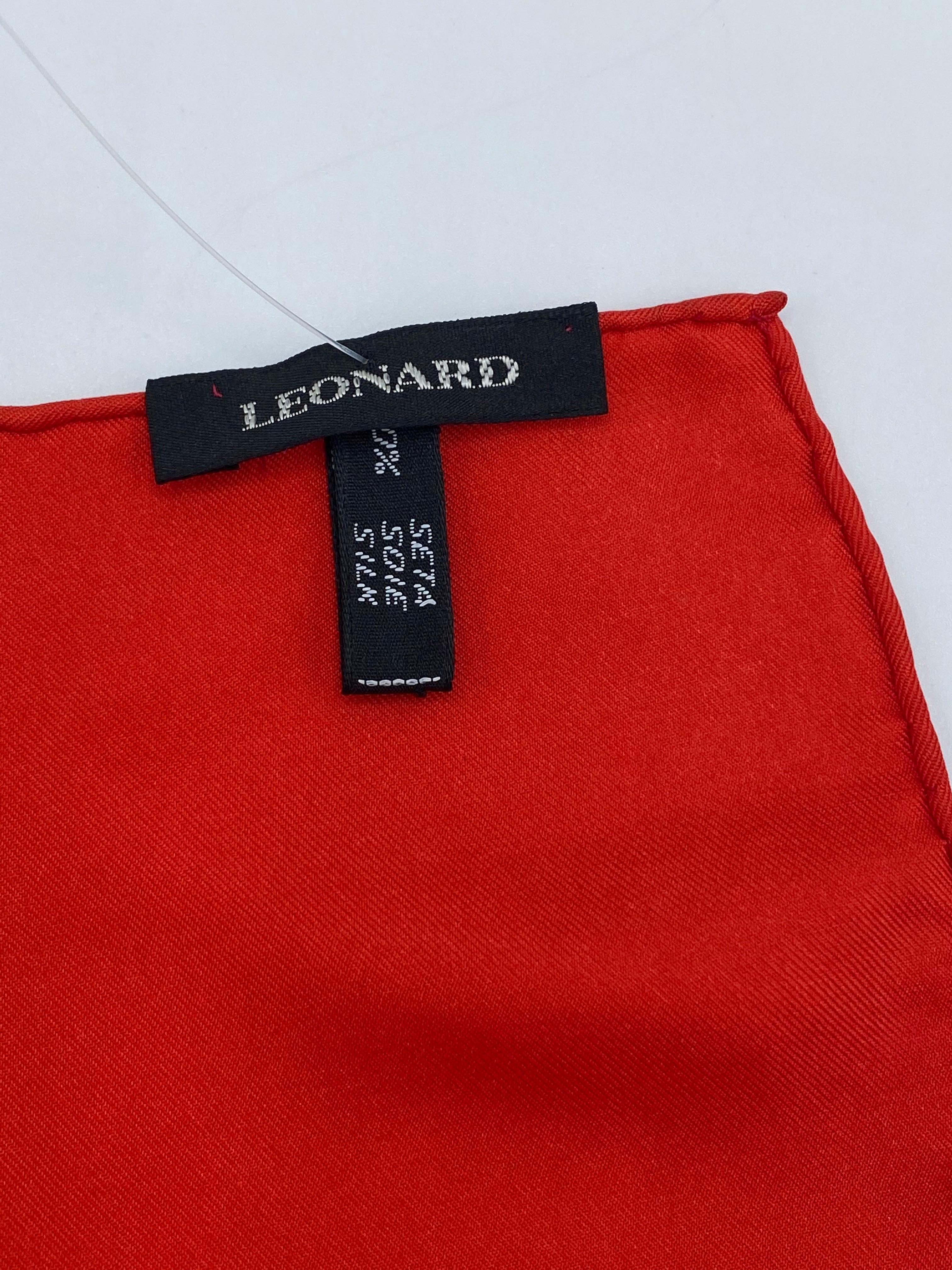 Leonard - Écharpe de jeu en soie multicolore vintage en vente 7