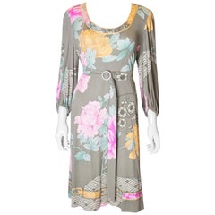 Vintage Leonard Paris Silk Jersey Dress