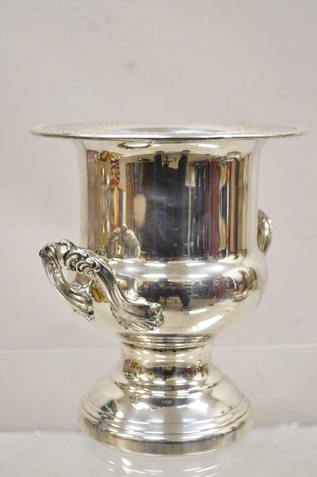 Coupe Trophée Vintage Leonard Style Regency Coupe Champagne Chiller Seau à Glace en vente 4